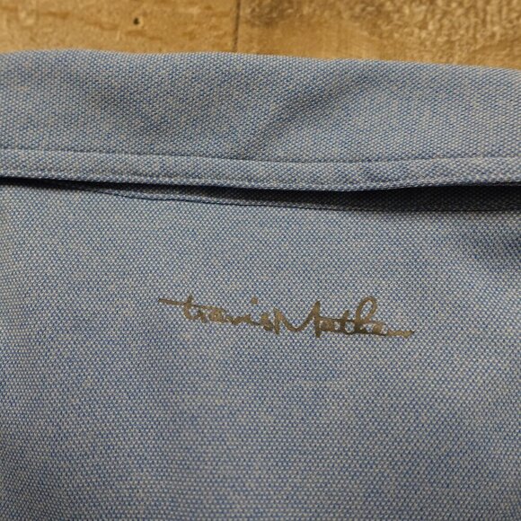 Travis Mathew golf polo chest stripe men's XXL blue - Picture 9 of 12